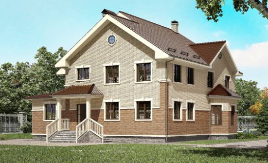 300-004-Л Проект двухэтажного дома, красивый дом из арболита Ковылкино | Проекты домов от House Expert