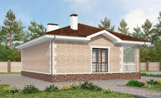 065-002-П Проект бани из кирпича Рузаевка | Проекты домов от House Expert