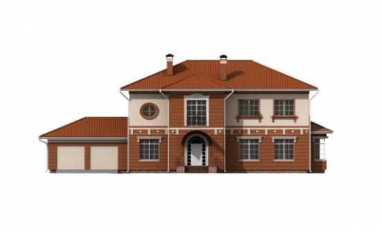 285-001-Л Проект двухэтажного дома, гараж, большой коттедж из кирпича Ковылкино | Проекты домов от House Expert