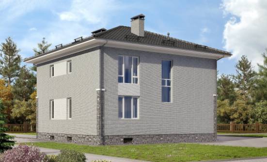 275-004-П Проект трехэтажного дома, гараж, большой дом из кирпича Ковылкино | Проекты домов от House Expert