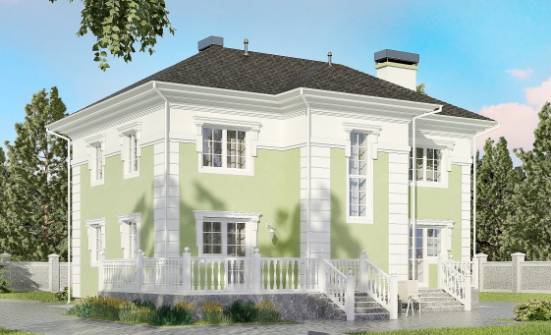 155-005-П Проект двухэтажного дома, бюджетный дом из газобетона Ковылкино | Проекты домов от House Expert