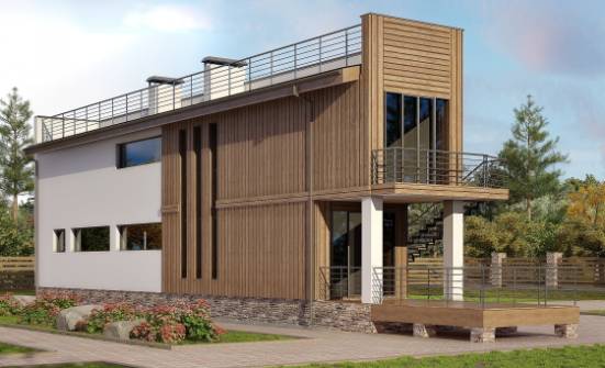 100-003-Л Проект двухэтажного дома, красивый загородный дом из арболита Рузаевка | Проекты домов от House Expert