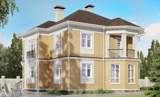 160-001-Л Проект двухэтажного дома, бюджетный загородный дом из бризолита Саранск | Проекты домов от House Expert
