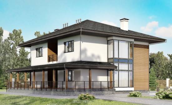 245-001-П Проект двухэтажного дома, средний дом из пеноблока Саранск | Проекты домов от House Expert