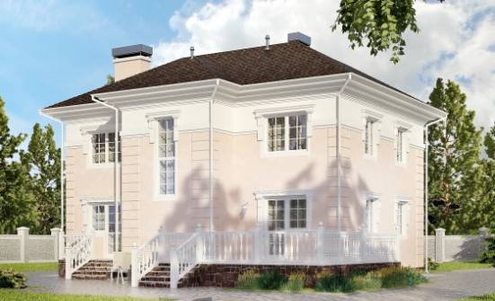 155-005-Л Проект двухэтажного дома, современный домик из арболита Рузаевка | Проекты домов от House Expert