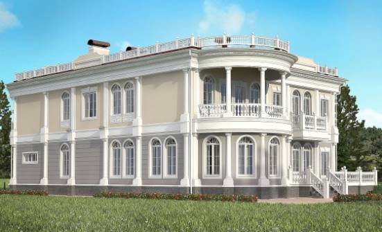 505-001-П Проект двухэтажного дома и гаражом, огромный домик из керамзитобетонных блоков Рузаевка | Проекты домов от House Expert