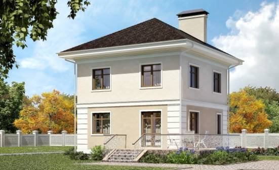 090-003-Л Проект двухэтажного дома, компактный домик из теплоблока Саранск | Проекты домов от House Expert