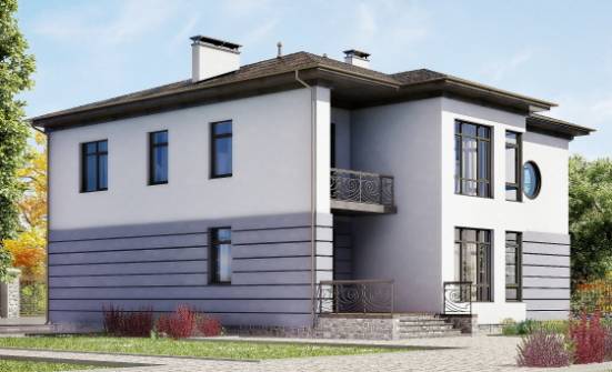 300-006-Л Проект двухэтажного дома и гаражом, большой дом из кирпича Саранск | Проекты домов от House Expert