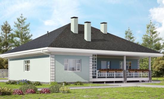 135-003-Л Проект одноэтажного дома, небольшой загородный дом из газосиликатных блоков Саранск | Проекты домов от House Expert