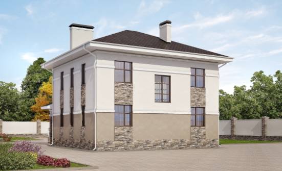 150-014-П Проект двухэтажного дома, уютный коттедж из газобетона Саранск | Проекты домов от House Expert