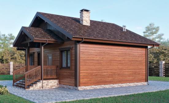 065-001-П Проект бани из арболита Рузаевка | Проекты одноэтажных домов от House Expert