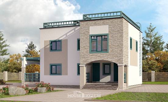 150-010-П Проект двухэтажного дома, классический коттедж из кирпича Саранск | Проекты домов от House Expert