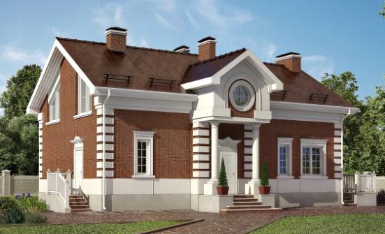 160-009-П Проект двухэтажного дома мансардой, современный дом из бризолита Саранск | Проекты домов от House Expert