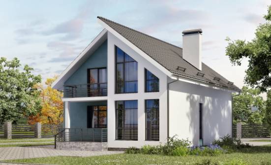 170-006-П Проект двухэтажного дома мансардой, недорогой загородный дом из бризолита Саранск | Проекты домов от House Expert