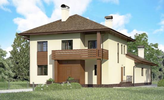 300-001-П Проект двухэтажного дома, уютный коттедж из кирпича Саранск | Проекты домов от House Expert