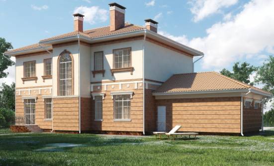 285-001-Л Проект двухэтажного дома, гараж, большой коттедж из кирпича Ковылкино | Проекты домов от House Expert