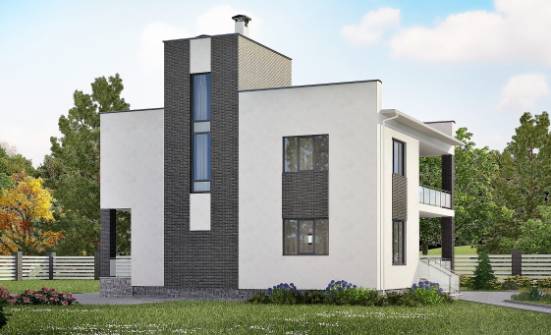 225-001-П Проект двухэтажного дома, простой коттедж из арболита Саранск | Проекты домов от House Expert