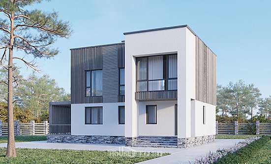 150-017-П Проект двухэтажного дома, красивый дом из поризованных блоков Ковылкино | Проекты домов от House Expert
