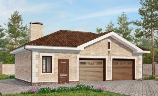 070-005-П Проект гаража из кирпича Ковылкино | Проекты домов от House Expert