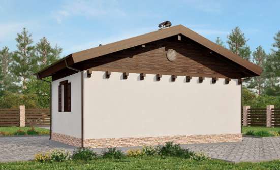 040-003-П Проект бани из твинблока Ковылкино | Проекты одноэтажных домов от House Expert