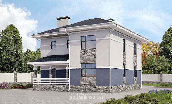 150-014-Л Проект двухэтажного дома, бюджетный загородный дом из газобетона Саранск | Проекты домов от House Expert