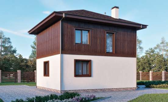 100-006-Л Проект двухэтажного дома, уютный дом из газобетона Саранск | Проекты домов от House Expert