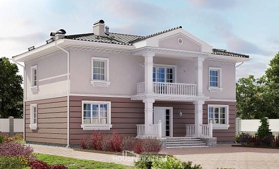 210-005-П Проект двухэтажного дома, уютный дом из бризолита Ковылкино | Проекты домов от House Expert
