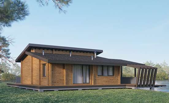100-007-П Проект бани из дерева Рузаевка | Проекты одноэтажных домов от House Expert