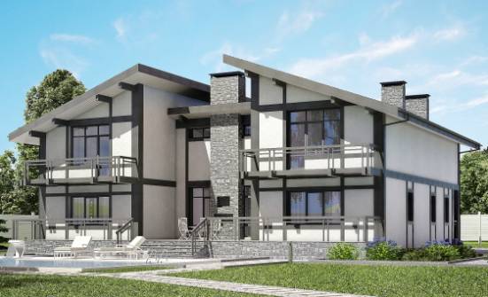 280-002-П Проект двухэтажного дома с мансардным этажом, бюджетный коттедж из кирпича Рузаевка | Проекты домов от House Expert