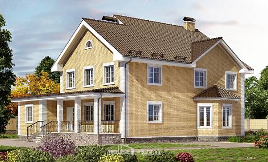 320-003-Л Проект двухэтажного дома, просторный дом из газосиликатных блоков Рузаевка | Проекты домов от House Expert