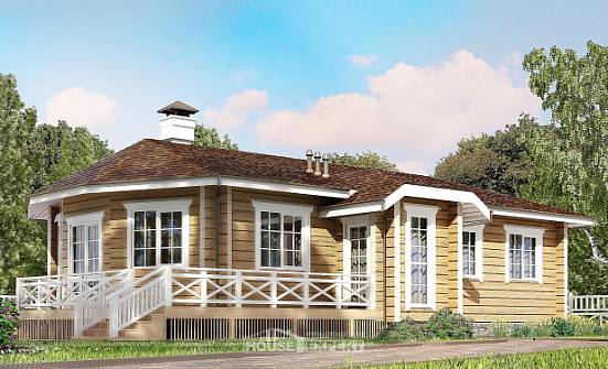 095-001-Л Проект одноэтажного дома, доступный загородный дом из дерева Рузаевка | Проекты домов от House Expert