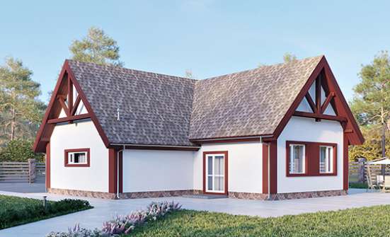 145-002-Л Проект гаража из бризолита Ковылкино | Проекты домов от House Expert