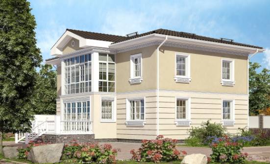 210-005-Л Проект двухэтажного дома, классический дом из арболита Саранск | Проекты домов от House Expert