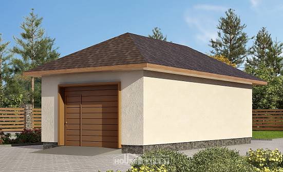 040-001-П Проект гаража из блока Рузаевка | Проекты домов от House Expert