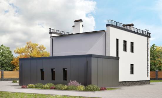 260-002-П Проект двухэтажного дома, гараж, современный загородный дом из бризолита Ковылкино | Проекты домов от House Expert