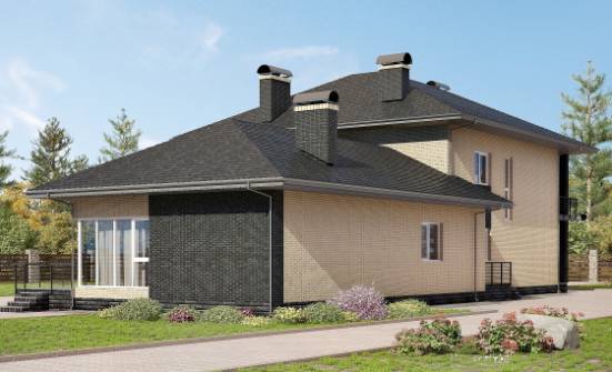 305-003-Л Проект двухэтажного дома, классический домик из поризованных блоков Рузаевка | Проекты домов от House Expert
