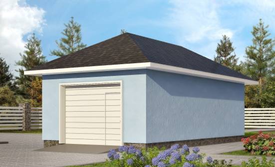 040-001-Л Проект гаража из газобетона Ковылкино | Проекты домов от House Expert