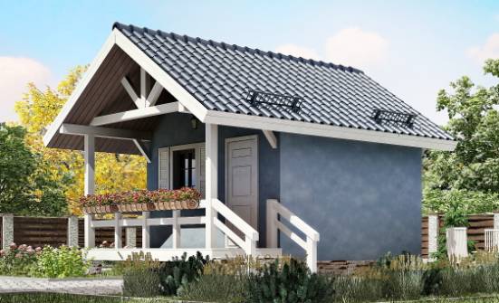 020-001-П Проект одноэтажного дома, классический домик из бревен Саранск | Проекты домов от House Expert