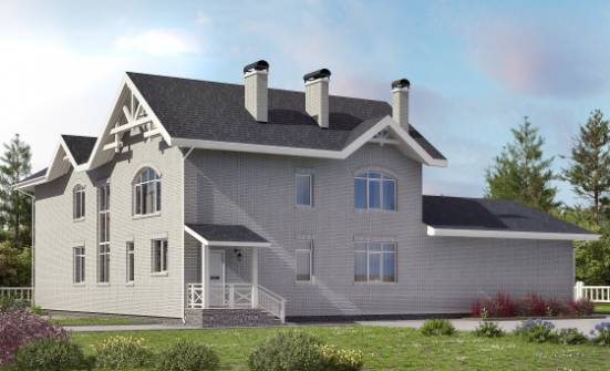 340-004-П Проект двухэтажного дома, огромный коттедж из пеноблока Ковылкино | Проекты домов от House Expert