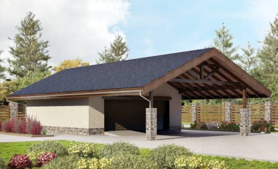 060-005-П Проект гаража из кирпича Ковылкино | Проекты домов от House Expert