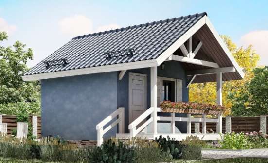 020-001-Л Проект одноэтажного дома, бюджетный загородный дом из бревен Саранск | Проекты домов от House Expert