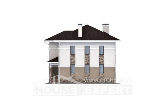 150-014-П Проект двухэтажного дома, классический дом из твинблока, Рузаевка