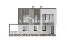 150-017-П Проект двухэтажного дома, экономичный загородный дом из бризолита, Саранск