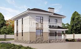 150-014-П Проект двухэтажного дома, простой загородный дом из арболита, Ковылкино