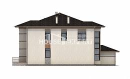 345-001-П Проект двухэтажного дома, огромный домик из арболита, Рузаевка