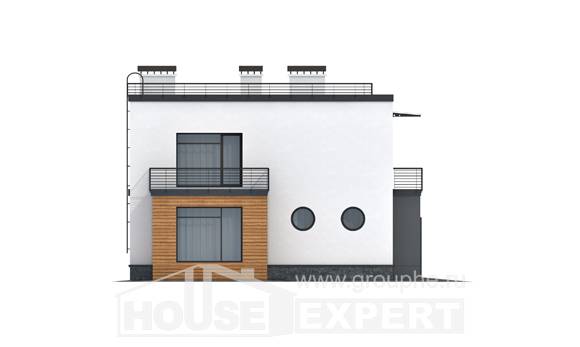 260-002-П Проект двухэтажного дома, гараж, огромный домик из пеноблока, Рузаевка