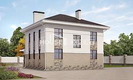 150-014-П Проект двухэтажного дома, красивый загородный дом из керамзитобетонных блоков, Ковылкино