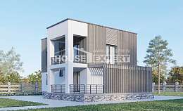 150-017-П Проект двухэтажного дома, доступный домик из теплоблока, Саранск