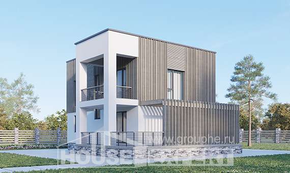 150-017-П Проект двухэтажного дома, доступный домик из теплоблока, Саранск