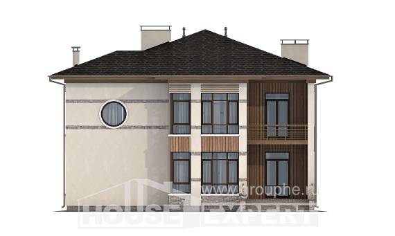 345-001-П Проект двухэтажного дома, красивый загородный дом из газобетона, Рузаевка